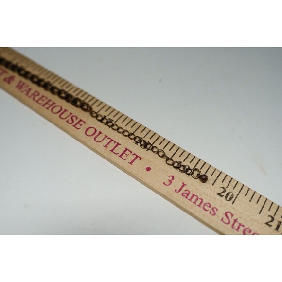 Copper tone triangle abalone shell artisan necklace 17-19" - Picture 4 of 4